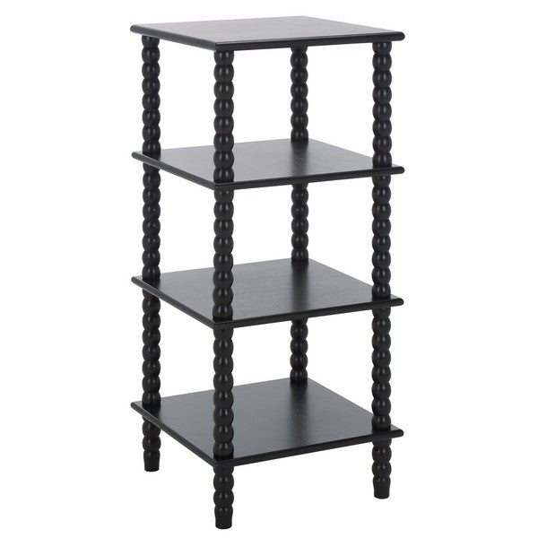 Dilyn 4 Tier Shelving Unit/ Matte Black