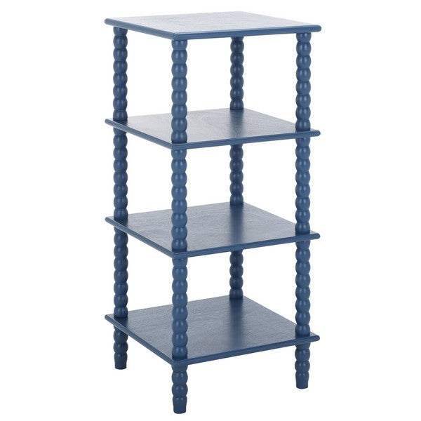 Dilyn 4 Tier Shelving Unit/ Blue