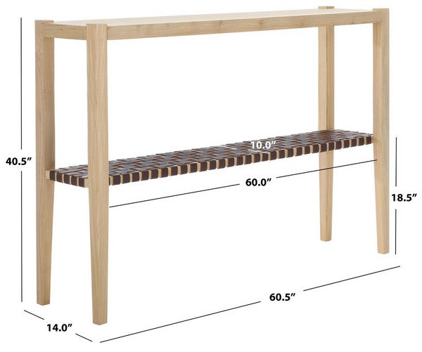 Sigurd Bar Height Dining Table/Natural Cognac