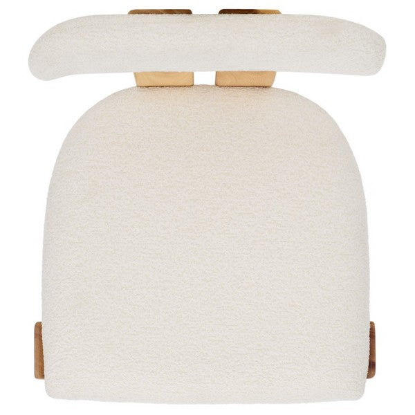 Cayde Boucle Dining Chair/Cream/Light Blonde