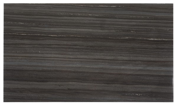 Guernica 1 Shelf Rectangle Accent Table/ Monsoon Black Marble/ Black