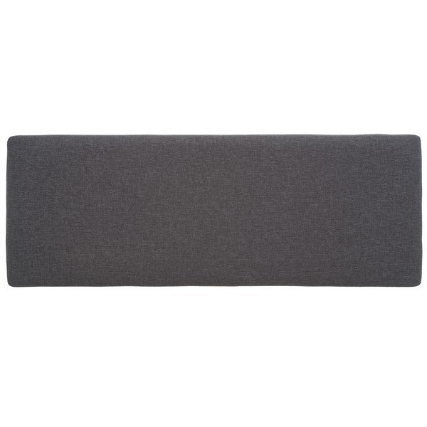 Milligan Open Shelf Bench W/Cushion/Dark Grey