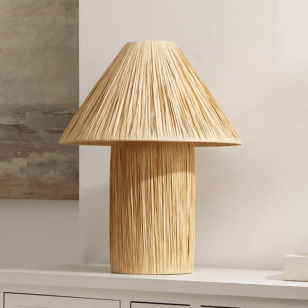 Cassie Paper Rope Table Lamp – Natural Boho Lighting