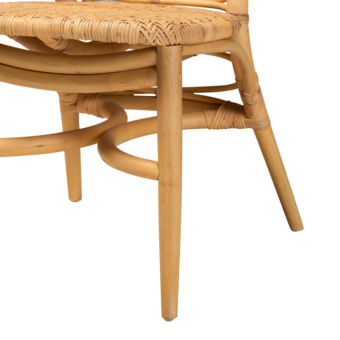 BALI & PARI LISBON BOHEMIAN NATURAL RATTAN DINING CHAIR