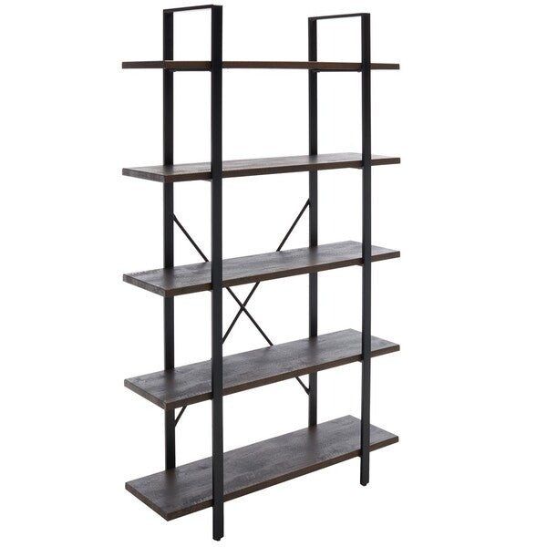 Euan 5 Shelf Cross Back Etagere/Cocoa Walnut