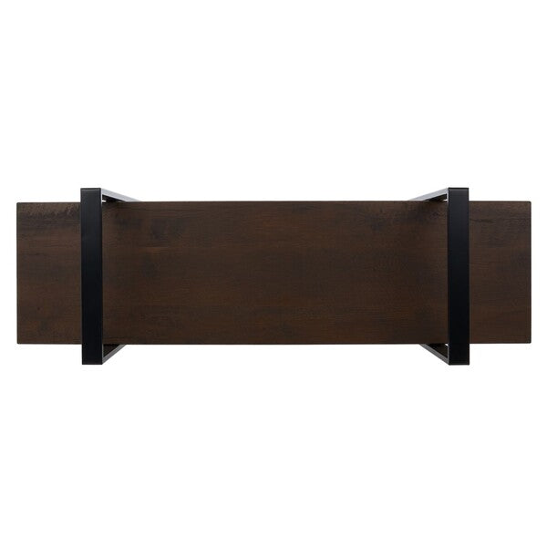 Euan 5 Shelf Cross Back Etagere/Cocoa Walnut