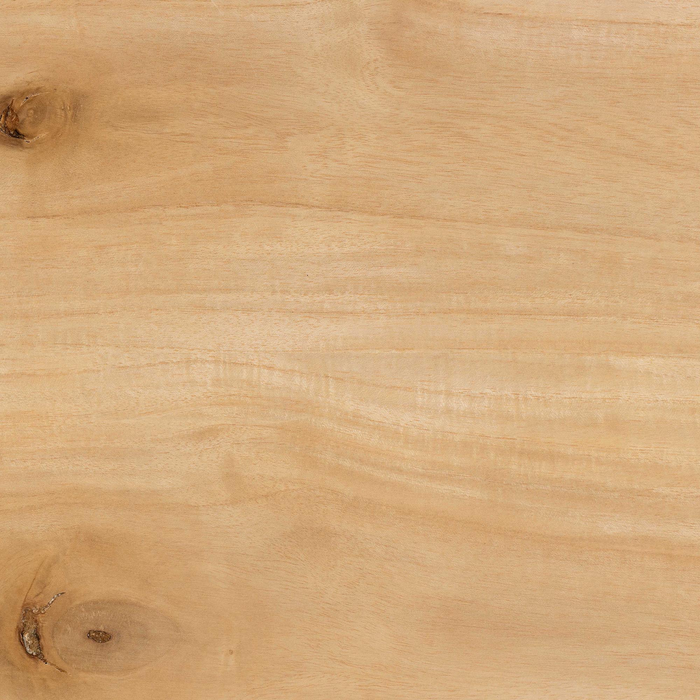 Caribic Modern Slatted Acacia Wood End Table