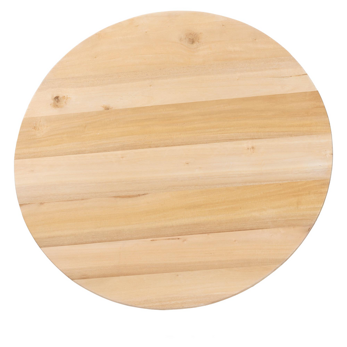 Caribic Modern Slatted Acacia Wood Coffee Table