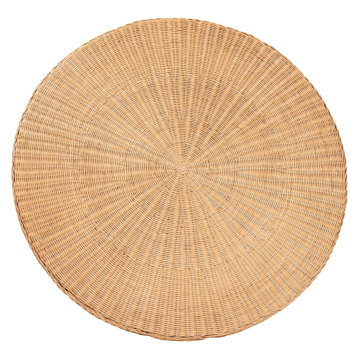 Farrow Bohemian Braided Light Honey Rattan Dining Table