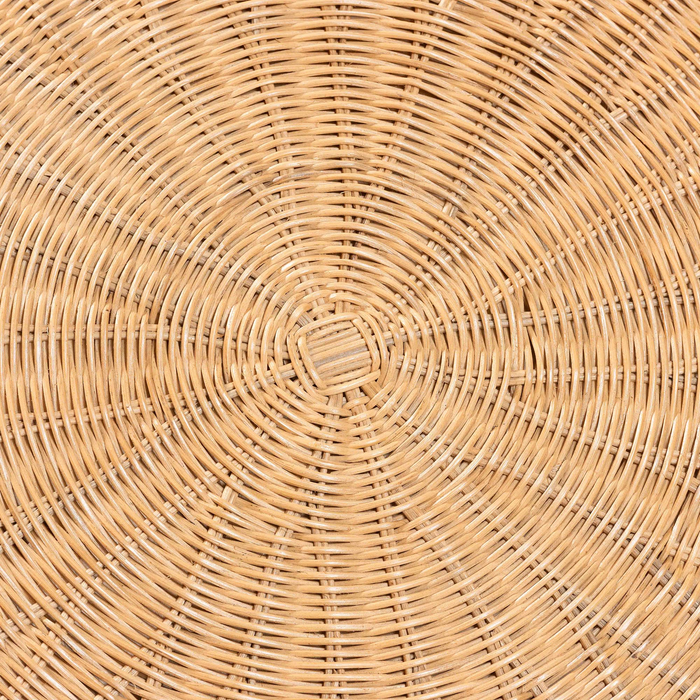 Farrow Bohemian Braided Light Honey Rattan Dining Table