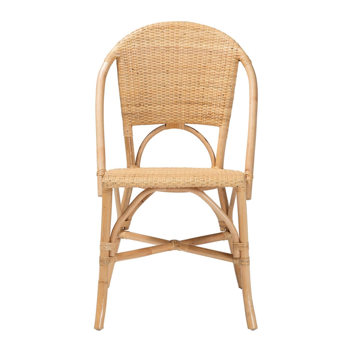 Bali & Pari Jaylyn Bohemian Natural Rattan Dining Chair