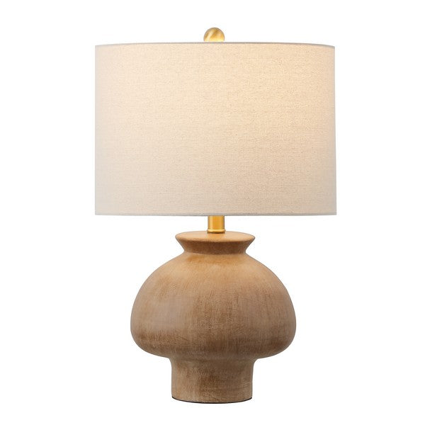 Noam Ceramic Table Lamp-– Light Brown Organic Modern Lamp