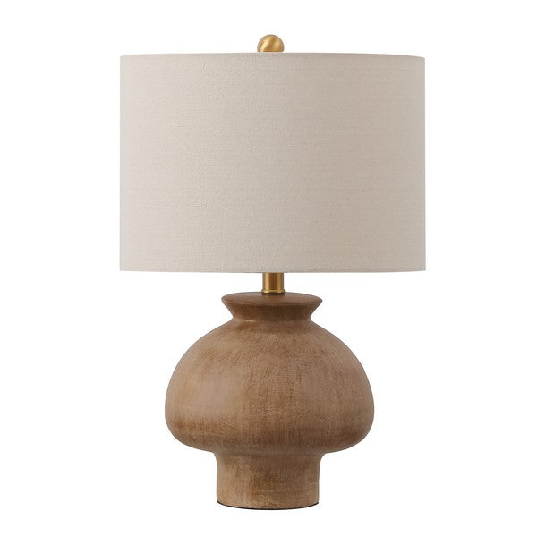 Noam Ceramic Table Lamp-– Light Brown Organic Modern Lamp