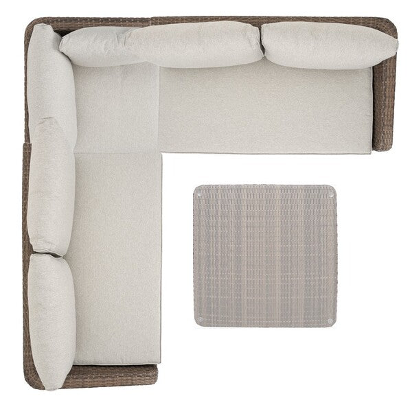 Onri 3 Pc Sofa Set/Brown/Grey