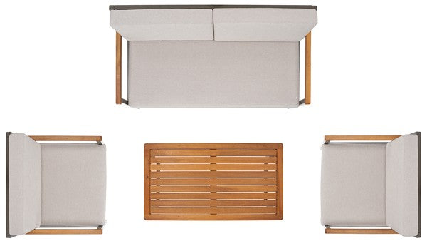 Randolph 4 Pc Living Set/Grey Light Grey