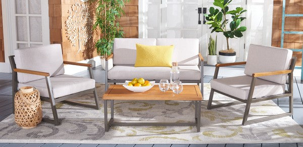 Randolph 4 Pc Living Set/Grey Light Grey