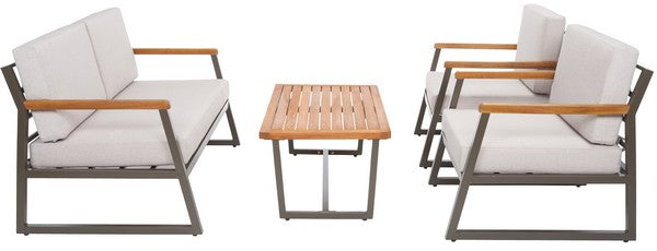 Randolph 4 Pc Living Set/Grey Light Grey