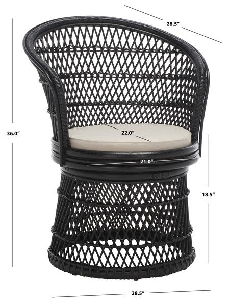 Iola Swivel Accent Chair W/ Cushion Black