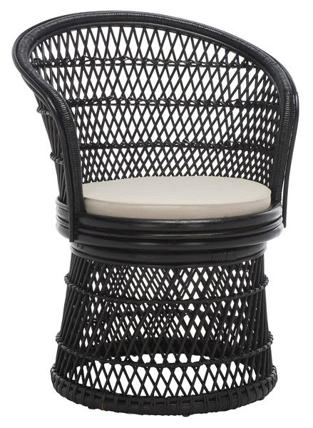 Iola Swivel Accent Chair W/ Cushion Black