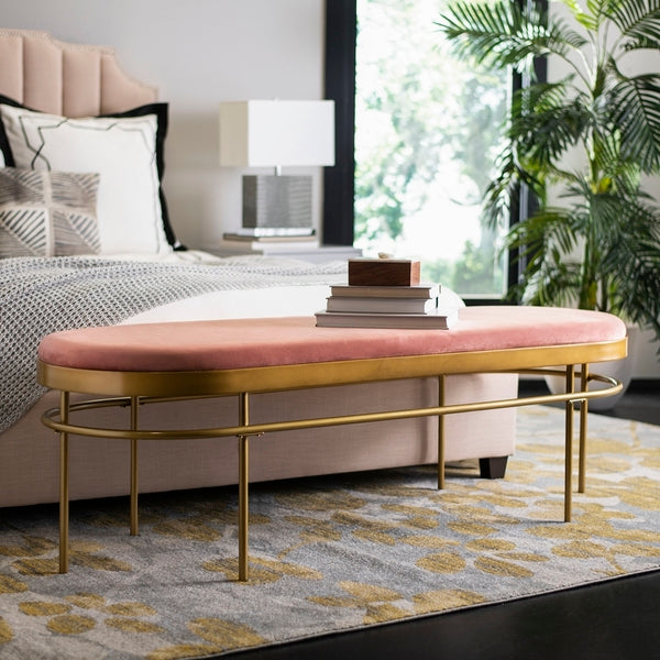 Sylva Oval Bench/Dusty Rose Gold