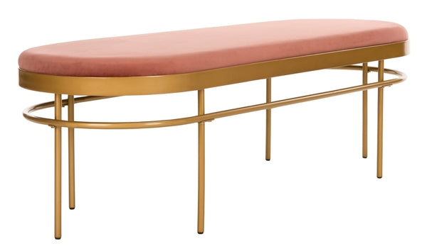 Sylva Oval Bench/Dusty Rose Gold