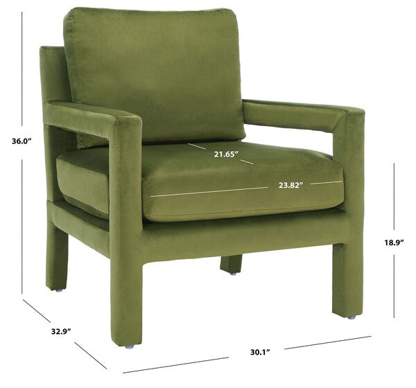 Kye Accent Chair/Olive Green
