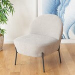 Brax Petite Slipper Chair/Light Grey