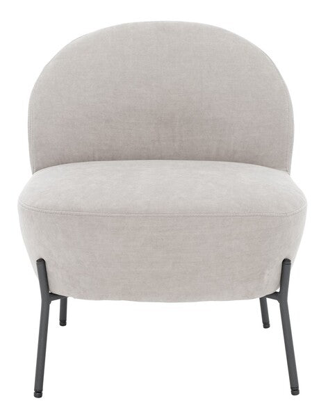 Brax Petite Slipper Chair/Light Grey