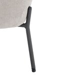 Brax Petite Slipper Chair/Light Grey
