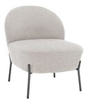 Brax Petite Slipper Chair/Light Grey