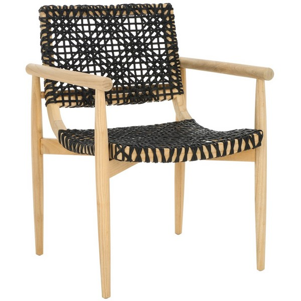 Sianna Accent Chair/Natural Black