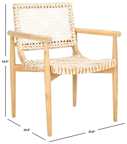 Sianna Accent Chair/Natural White