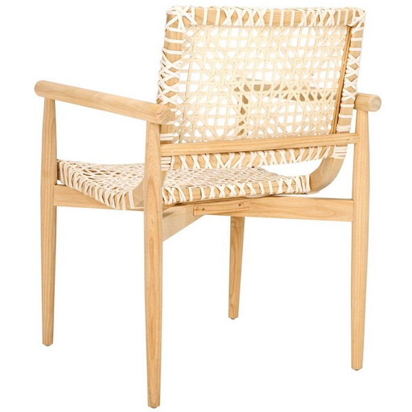 Sianna Accent Chair/Natural White