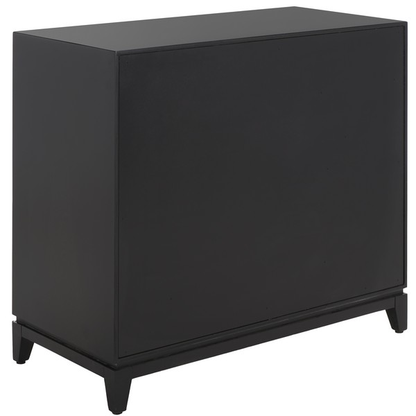 Nigel 2 Door 1 Drawer Chest/Black Brass