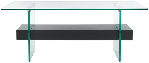 Kayley Glass Coffee Table/Glass Black