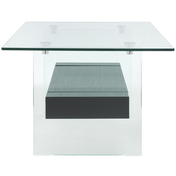 Kayley Glass Coffee Table/Glass Black