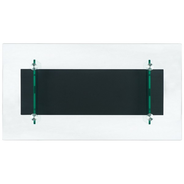 Kayley Glass Coffee Table/Glass Black