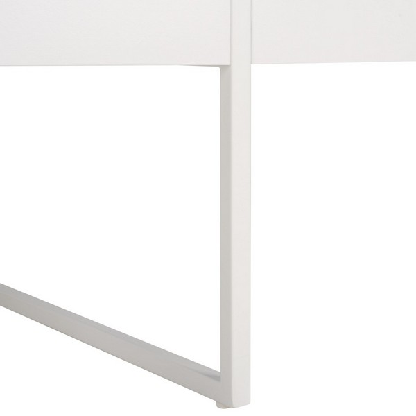 Tristan Rectangular Modern Coffee Table/White