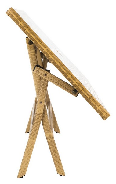 Akita Folding Table/Natural/White