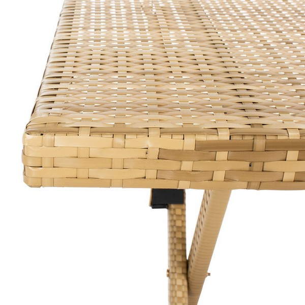 Akita Folding Table/Natural/White