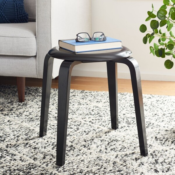 Luella Stackable Stool/Black