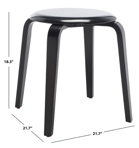 Luella Stackable Stool/Black
