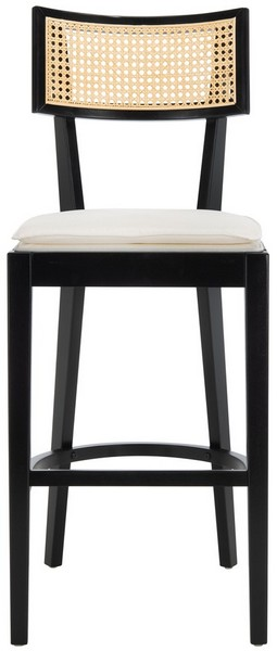 Galway Cane Bar Stool/Black Natural