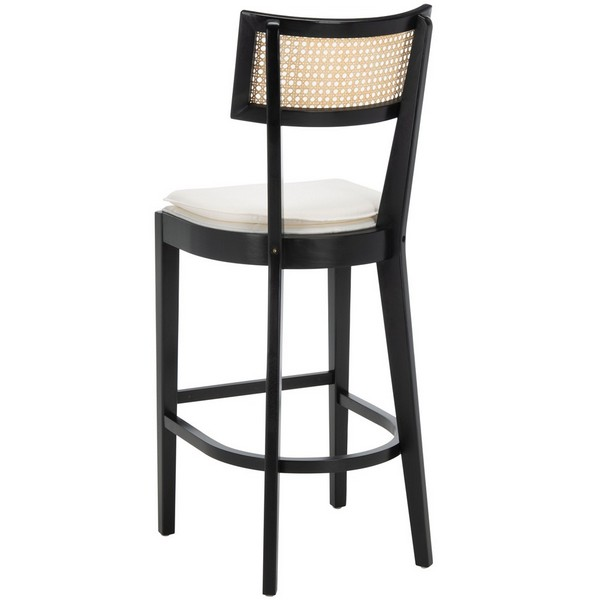 Galway Cane Bar Stool/Black Natural