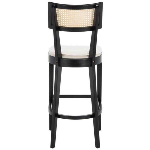 Galway Cane Bar Stool/Black Natural