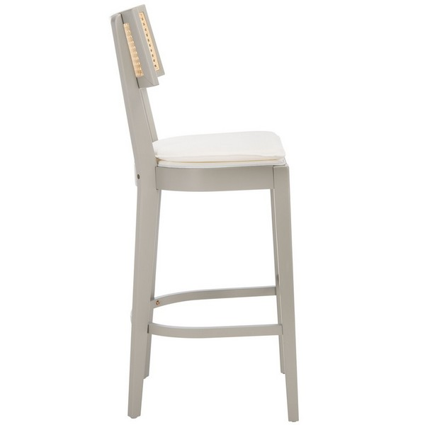 Galway Cane Bar Stool/Grey Natural