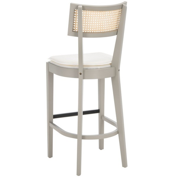Galway Cane Bar Stool/Grey Natural
