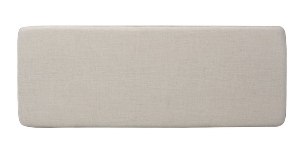Elise Rectangular Bench/Light Grey