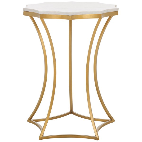 Starbella Accent Table/White Gold