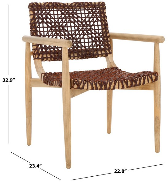 Sianna Accent Chair/Natural Cognac